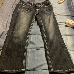 Size 5 capris dark blue only worn twice